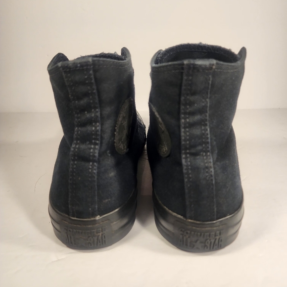 Converse Chuck Taylor All Star Hi All Black Unisex Men's size 7 Women's Size 9 - Picture 6 of 12